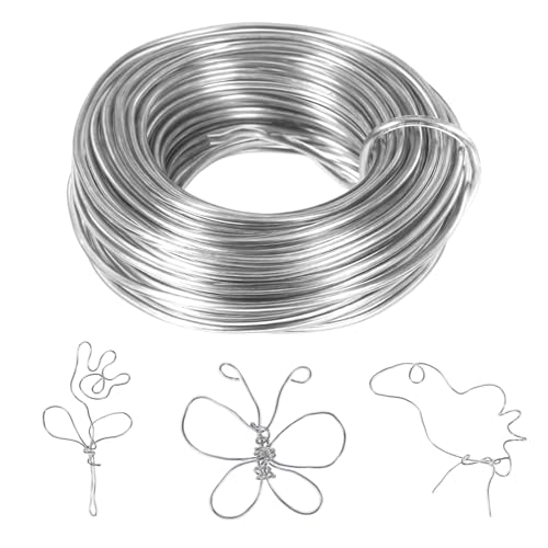 20M Basteldraht 1,5mm Draht zum Basteln Basteldraht Dünn Wire Schmuckdraht Aludraht 1,5mm Basteldraht Silber Silberdraht zum Basteln Laternenbügel Draht Drahtsterne Schmuckherstellung Zubehör 20M Basteldraht 1,5mm Draht zum Basteln Basteldraht Dünn Wire Schmuckdraht Aludraht 1,5mm Basteldraht Silber Silberdraht zum Basteln Laternenbügel Draht Drahtsterne Schmuckherstellung Zubehör von GENZYRE