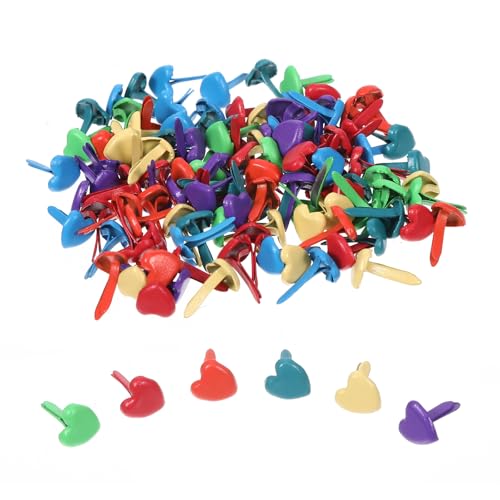 200 Stück Herzförmig Musterklammern Klein Musterbeutelklammern Briefklammern Mini Klammern Metall Mini Brads Flachkopfklammern für Scrapbooking Briefklammern Basteln Handwerk DIY Kunsthandwerk 200 Stück Herzförmig Musterklammern Klein Musterbeutelklammern Briefklammern Mini Klammern Metall Mini Brads Flachkopfklammern für Scrapbooking Briefklammern Basteln Handwerk DIY Kunsthandwerk von GENZYRE