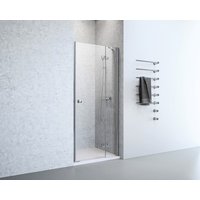 GEO Drehtür, Höhe: 195 cm, edelsilber, Scheibenstärke: 6 mm - silberfarben GEO Drehtür, Höhe: 195 cm, edelsilber, Scheibenstärke: 6 mm - silberfarben von GEO