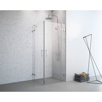 GEO Drehtür, Höhe: 200 cm, chromfarben, Scheibenstärke: 8 mm - silberfarben GEO Drehtür, Höhe: 200 cm, chromfarben, Scheibenstärke: 8 mm - silberfarben von GEO