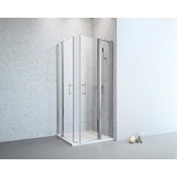 GEO Pendeltür, Höhe: 195 cm, edelsilber, Scheibenstärke: 6 mm - silberfarben GEO Pendeltür, Höhe: 195 cm, edelsilber, Scheibenstärke: 6 mm - silberfarben von GEO