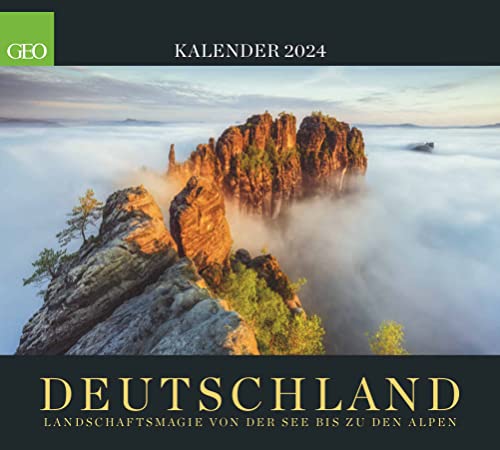 GEO: Deutschland 2024 - Wand-Kalender - Poster-Kalender - Landschafts-Fotografie - 50x45: Landschaftsmagie von der See bis zu den Alpen von GEO