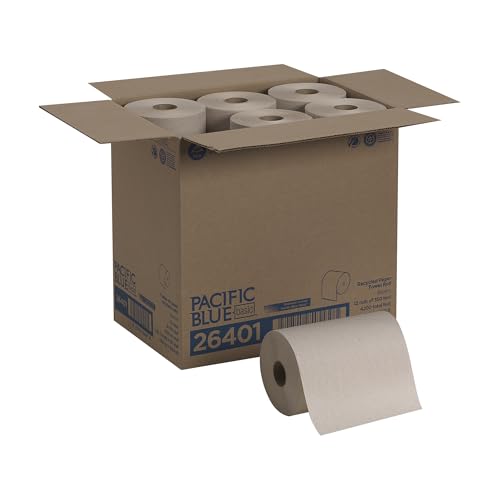 Pacific blau Basic recyceltem Papier Handtuch Rollen (vormals Marken Vorstellen) von GP Pro, 350 ', braun, 12 von GEORGIA-PACIFIC
