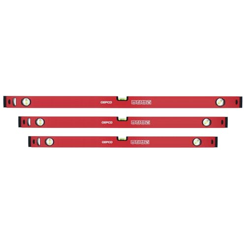 GEPCO 3-tlg SET Profi Wasserwaagen Industrie 100 + 120 + 150 cm Aluminium 1.2 mm Richtwaage Messwaage Bauwaage 3 Libellen Messtoleranz: 0,5mm/m GEPCO 3-tlg SET Profi Wasserwaagen Industrie 100 + 120 + 150 cm Aluminium 1.2 mm Richtwaage Messwaage Bauwaage 3 Libellen Messtoleranz: 0,5mm/m von GEPCO Advanced Technology
