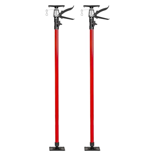 Montagestütze Deckenstütze Teleskopspanner Türspanner Einhand 115-290 cm blau rot Rot 2 von GEPCO Advanced Technology