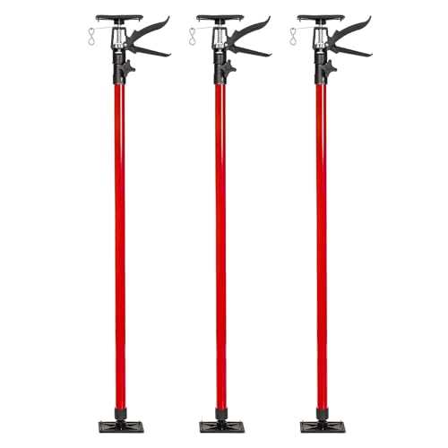 Montagestütze Deckenstütze Teleskopspanner Türspanner Einhand 115-290 cm blau rot Rot 3 von GEPCO Advanced Technology