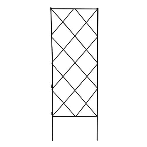 Faltbarer Pflanzenbogen Rankgitter für den Garten, Rankhilfe, Metall, Eisen, Schwarz, 3 Stück von GEQIAN
