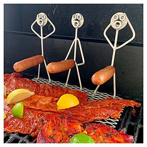 GEQIAN BBQ Grill Guy Metal Art Barbecue – BBQ Metall Kunst Grillrost für Grillen Gemüse Hot Dogs Meeresfrüchte von GEQIAN