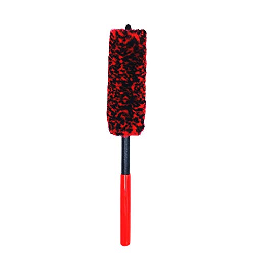 GEQIAN Premium Felgenbürsten-Set Auto Felgen Reinigungsbürste - Original Wheel Woolies Brush Stick Tire Woolie Woolie Wand Motorwäsche Reinigungswerkzeug von GEQIAN