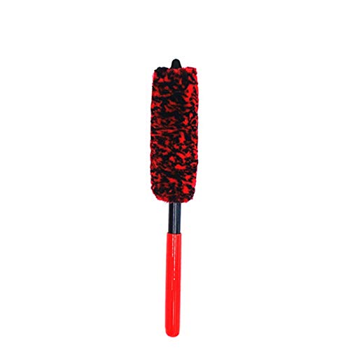 GEQIAN Premium Felgenbürsten-Set Auto Felgen Reinigungsbürste - Original Wheel Woolies Brush Stick Tire Woolie Woolie Wand Motorwäsche Reinigungswerkzeug von GEQIAN