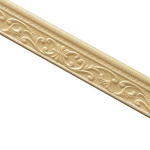 GEQIAN Wasserdichter 3D-Muster-Aufkleber, Wandverkleidung, Sockelleiste, Bordüre, Dekoration, selbstklebend, Haushalt von GEQIAN