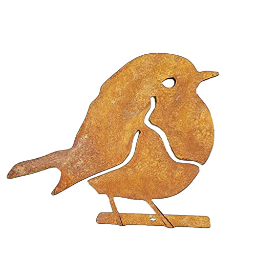 Gartendeko mit Vögeln, Baumdekoration aus Metall, Vogelkunst, Silhouette, Dekoration, exquisite Vogelform, Eisen, Gartenstecker für Zuhause, Hof von GEQIAN