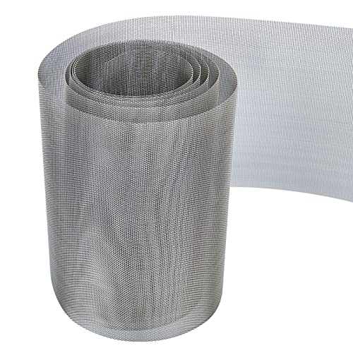 Drahtgitter Feinmaschig Großes Format, 20 Mesh Verdickung 304 Edelstahl Gitter Rolle für Metallgitter, Mäusegitter, Wühlmausgitter, Lüftungsgitter, Insektengitter, Abluftgitter, 2 m x 300 mm von GERAWOO