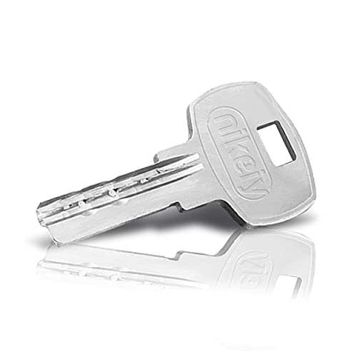 GERCAR 1x Ersatzschlüssel Nachschlüssel Schlüssel für Knauf- und Doppelzylinder 60, 70, 80, 90 mm - Zusatzschlüssel gleich- / verschiedenschließend, für Ersatzschlüsseldienst (1 Pack) von GERCAR
