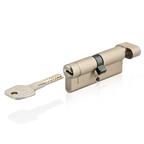 GERCAR Pro+ Knaufzylinder 2x gleichschließend 30/30 Set 2 Schließzylinder mit Knauf Form H inkl. 10 Schlüssel - 60 mm Zylinderschloss 2er Zylinder - Länge: 60mm, A:30 B:30 - Schließsystem GERCAR Pro+ Knaufzylinder 2x gleichschließend 30/30 Set 2 Schließzylinder mit Knauf Form H inkl. 10 Schlüssel - 60 mm Zylinderschloss 2er Zylinder - Länge: 60mm, A:30 B:30 - Schließsystem von GERCAR