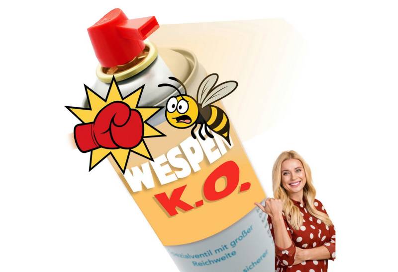 GERHOF Wespenspray Wespenspray 750 ml, 24 h Sofortwirkung und 3 – 4 m Reichweite, 1-St. von GERHOF