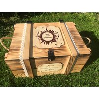 Erinnerungskiste "Weltreise"/Aufbewahrungsbox Personalisiert Holzkiste Mit Gravur Reisekiste Reisebox Für Reiseerinnerungen /Holzbox von GERILYS