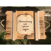 Große Erinnerungskiste Zur Geburt, Taufe, Hochzeit Mit Gravur Nach Wunsch/Erinnerungsbox Aufbewahrungsbox Holzbox von GERILYS