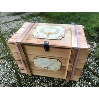 xxl Große Baby Erinnerungskiste/Erinnerungsbox Geschenk Zur Geburt Taufe Aufbewahrungsbox von GERILYS