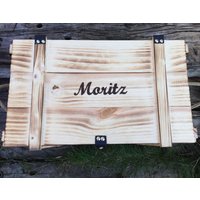 Große Baby Erinnerungskiste/Hochzeitskiste Erinnerungsbox Mit Gravur Personalisiert Holzbox Graviert von GERILYS