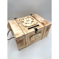 Kartenbox Personalisiert Zum Geburtstag/Erinnerungskiste Mit Schlitz Holzbox Gravur Geburtstagsgeschenk von GERILYS