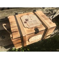 Große Trauerkiste Mit Gravur/Holzkiste Personalisiert Motiv Geschenk Für Trauernde Trauer Holzbox von GERILYS