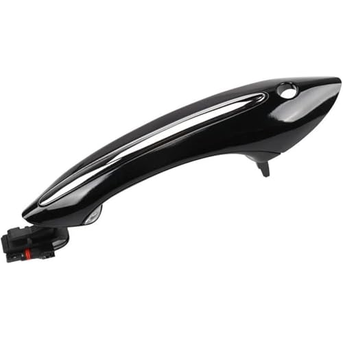 Auto-Außentürgriff Auto Außentürgriff für BMW 5 7 Serie F02 F10 F06 F07 Schwarz Weiß für Braun Comt Access Keyless Griff(White Front Left Black) von GERLJ