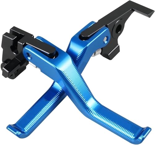 GERLJ Motorrad Kupplungshebel Motorrad Kupplung für Tenere 700 für XTZ Shorty Bremshebel Welt für Raid 24 T700 für Rally(Blau) von GERLJ