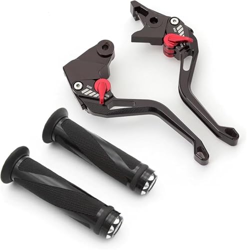 GERLJ Motorrad Kupplungshebel Motorradbremskupplungshebel für MT09 für MT-09 für MT 09 2021 2022 2023 2024(Schwarz) von GERLJ