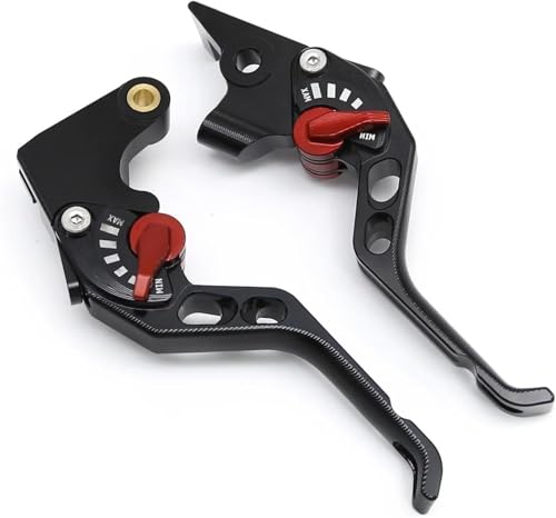 GERLJ Motorrad Kupplungshebel Motorradkupplung für YZF-R7 YZF R7 2021-2024 MT10 2022 2023 2024 Zubehör(Schwarz) von GERLJ