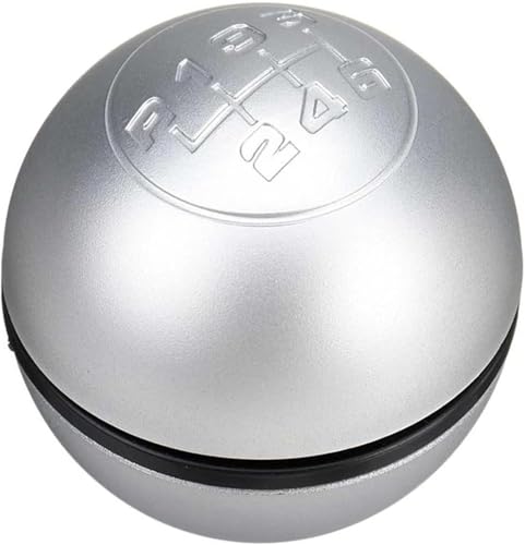 GERLJ Schaltknauf Für Alfa für Romeo für Giulietta 2010-On 6 für Geschwindigkeit Auto Manual Shifter(Bright Silver) von GERLJ
