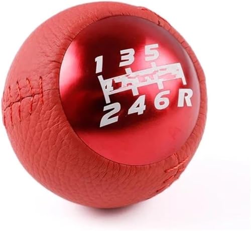 GERLJ Schaltknauf Für Civic für Accord EK9 EP3 FN2 DC2 DC5 S2000 FD2 5/6 für Geschwindigkeit M10x1.5 Auto-Schaltknauf(6 Speed red) von GERLJ