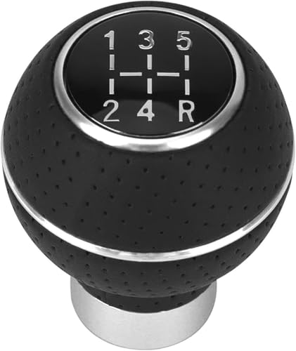 GERLJ Schaltknauf Für M8 M10 M11 M12 5 für Geschwindigkeit Universal Auto Schaltknauf Schaltgetriebe Automatik(Silber) von GERLJ