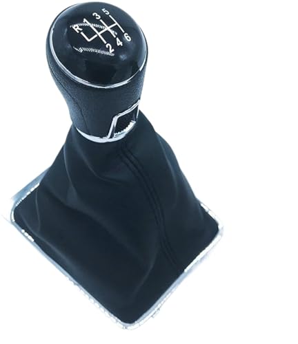 GERLJ Schaltknauf Hebel Shifter Stick Gamasche Boot Abdeckung Kragen für vw für passat B7 2011-2015(Combo 6 Speed) von GERLJ