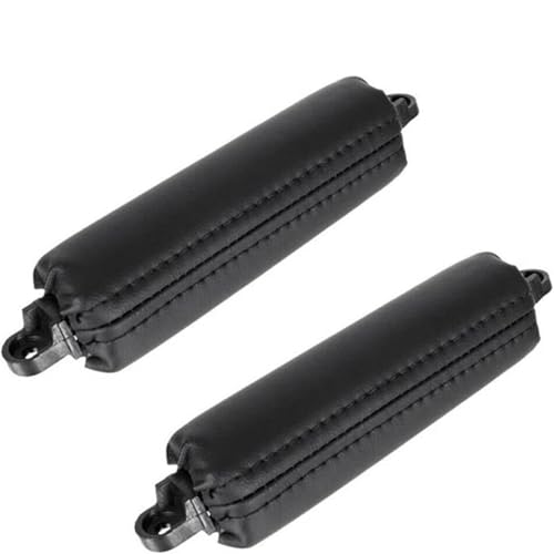 GERLJ Türinnengriffe Innentürgriff für VW für Touareg 2003-2010 2 STÜCKE Auto-Vordertürgriff Pull Trim PU-Lederseite(Schwarz) von GERLJ