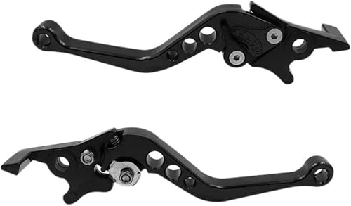 Motorrad Kupplungshebel Motorrad Kupplung 2 für stücke Griff für simson Tuning Universal CNC Legierung(Schwarz) von GERLJ