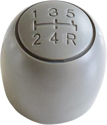 Schaltknauf Auto Styling Getriebe Manuelle Shifter Hebel HandBall für Fiat für panda 2003-2012(Grau) von GERLJ