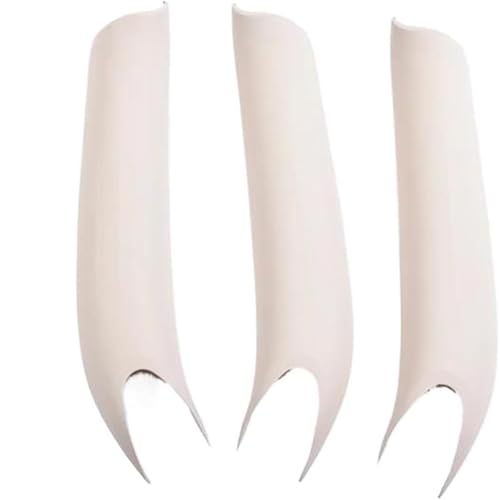 Türinnengriffe Innentürgriff für BMW X5 X6 Auto Innentürverkleidung Griff Jacke Pull Trim(White 1 Set) von GERLJ