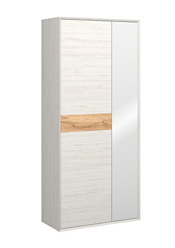 Germania 2348-247 Calvi Garderobenschrank, Pinie-Weiß-Nb./Navarra-Eiche-Nb., 41 x 88 x 196 cm Germania 2348-247 Calvi Garderobenschrank, Pinie-Weiß-Nb./Navarra-Eiche-Nb., 41 x 88 x 196 cm von GERMANIA DIE MÖBELMACHER