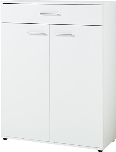 Germania 3675-84 Schuhschrank mit Platz für ca. 30 Paar Schuhe, in Weiß, 89 x 120 x 37 cm (BxHxT) von GERMANIA DIE MÖBELMACHER