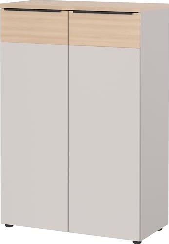 Germania Aktenschrank 4440-654 GW-Oviedo, in Kaschmir/Lindberg-Eiche-Nb., mit Türdämpfung, 80 x 120 x 40 cm (BxHxT) von GERMANIA DIE MÖBELMACHER
