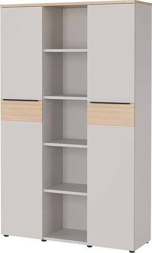Germania Aktenschrank 4442-654 GW-Oviedo, in Kaschmir/Lindberg-Eiche-Nb., mit Türdämpfung, 120 x 197 x 40 cm (BxHxT) von GERMANIA DIE MÖBELMACHER