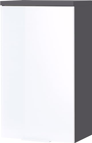 Germania Hängeschrank 2750-569 GW-Pescara in Graphit/Weiß, mit Glasfronten, 39 x 69 x 27 cm (B/H/T) von GERMANIA DIE MÖBELMACHER