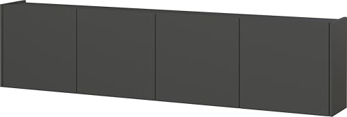 Germania Mehrzweckschrank 1018-547 GW-Piana, in Graphit, mit Türdämpfung, 183 x 45 x 25 cm (BxHxT) von GERMANIA DIE MÖBELMACHER