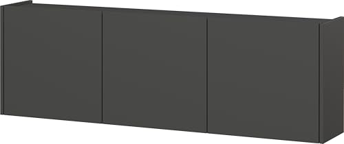 Germania Mehrzweckschrank 1019-547 GW-Piana, in Graphit, mit Türdämpfung, 138 x 45 x 25 cm (BxHxT) von GERMANIA DIE MÖBELMACHER