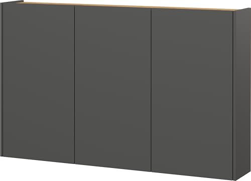 Germania Schuhschrank 1346-549 GW-Libbiano, in Graphit/Navarra-Eiche-Nb., mit geringer Tiefe, 138 x 87 x 25 cm (BxHxT) von GERMANIA DIE MÖBELMACHER