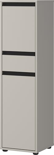 Germania Schrank 2201-186 GW-Lemont, in Steingrau, mit Tür- und Schubladendämpfung, 33 x 121 x 34 cm (BxHxT) von GERMANIA DIE MÖBELMACHER