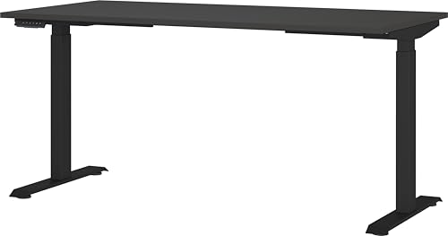 Germania Schreibtisch 7908-547, in Graphit, EL. höhenverstellb., 160 x 120 x 80 cm (BxHxT) von GERMANIA DIE MÖBELMACHER