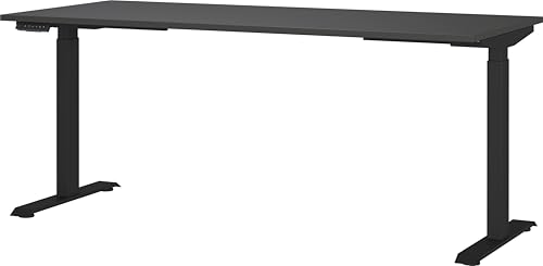 Germania Schreibtisch 7909-547, in Graphit, EL. höhenverstellb., 180 x 120 x 80 cm (BxHxT) von GERMANIA DIE MÖBELMACHER