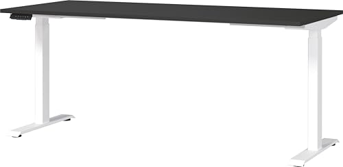 Germania Schreibtisch 7909-569, in Graphit/Weiß, EL. höhenverstellb., 180 x 120 x 80 cm (BxHxT) von GERMANIA DIE MÖBELMACHER